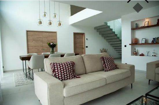 Aménagement intérieur d'un salon